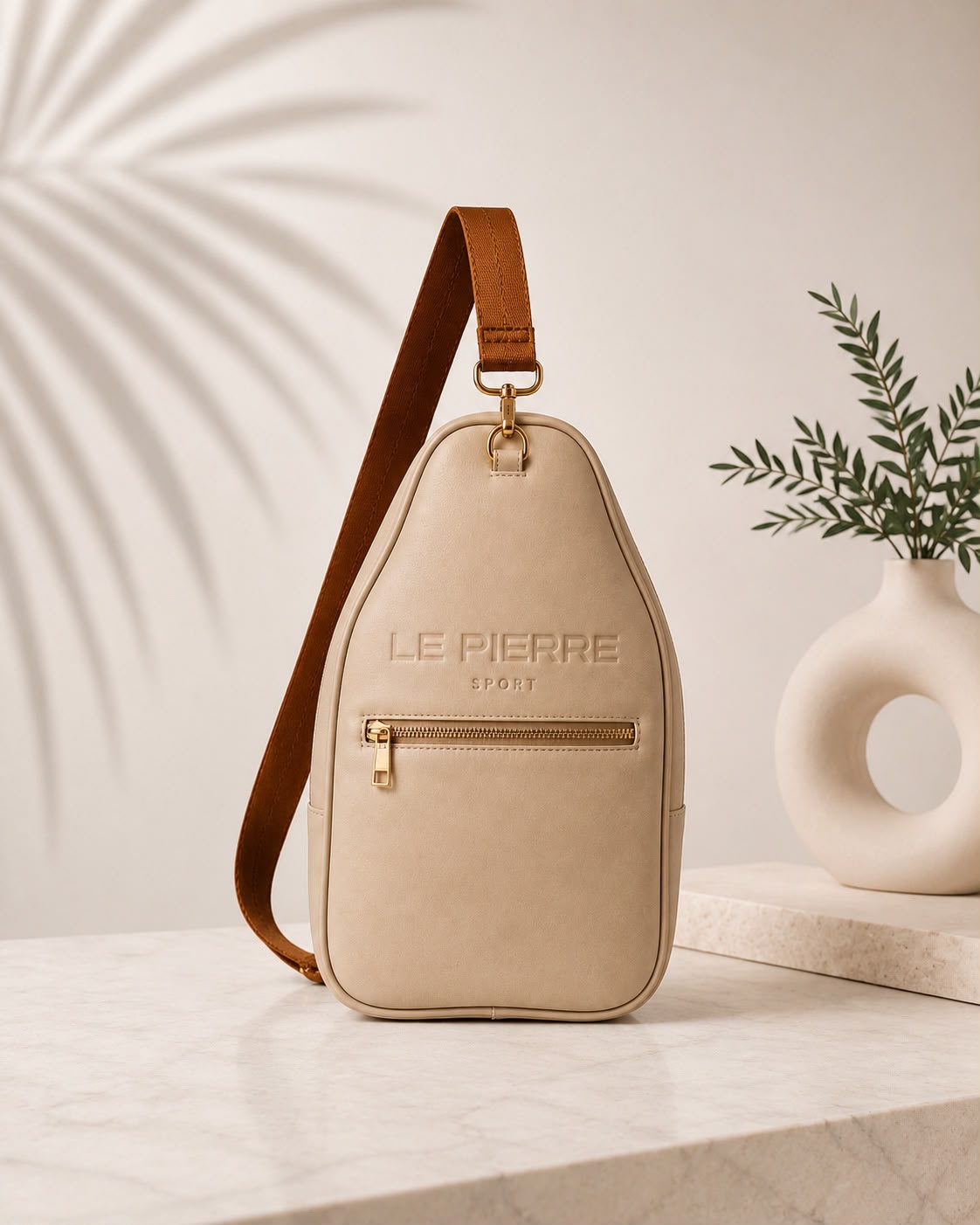 Le Pierre Sport Padel Bag studio front detail